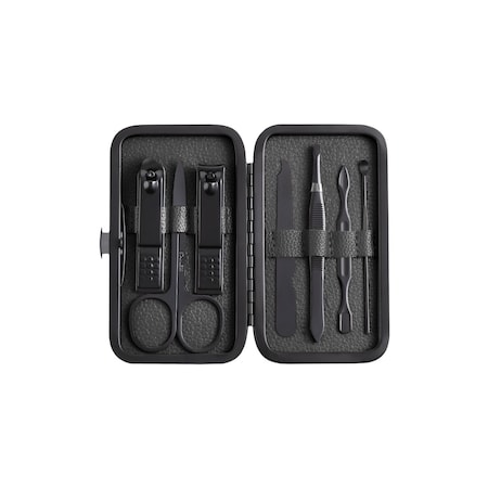 Akol Care Manicure set, 7 pcs (Black) AK-MANI-BLK-7